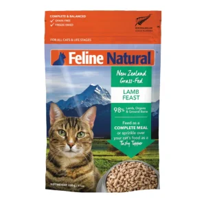 Feline Natural Freeze-Dried Raw Cat Food - Grass-Fed Lamb, 11 oz