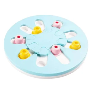 FG-Pet Vogue Slow Feeder Circle Shaped Toy for Dogs and Cats (Blue)