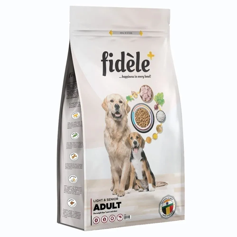 Fidele Plus Adult Light & Senior Dog Dry Food - Image 2