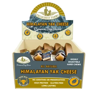 Fieldcrest Farms Himalayan Yak Cheese Dog Chew - Natural, X-Large, 24 ct