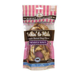 Fieldcrest Farms Nothin' To Hide Bakery Collection Dog Treat Braided Ring, Beef, 3.5 in, 2 ct