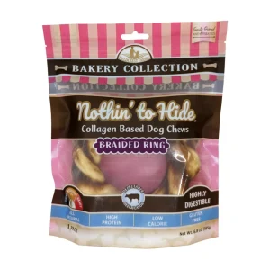 Fieldcrest Farms Nothin' To Hide Bakery Collection Dog Treat Braided Ring, Beef, 5 in