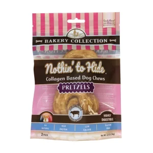 Fieldcrest Farms Nothin' To Hide Bakery Collection Dog Treat Pretzel, Beef, 3 in, 2 ct