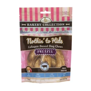 Fieldcrest Farms Nothin' To Hide Bakery Collection Dog Treat Pretzel, Beef, 4 in