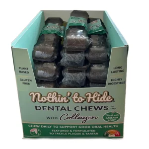 Fieldcrest Farms Nothin' to Hide Dental Wave Collagen Dog Chew Display Beef 5 in 24 ct