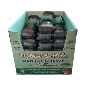 Fieldcrest Farms Nothin' to Hide Dental Wave Collagen Dog Chew Display Beef 7 in 13 ct
