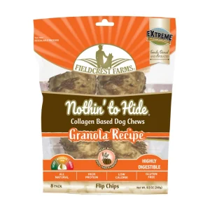 Fieldcrest Farms Nothin' To Hide Flip Chips Dog Treat Granola, 8 ct
