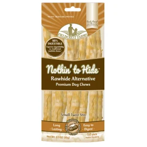 Fieldcrest Farms Nothin' to Hide Peanut Butter Twist Sticks Dog Treat Peanut Butter 10 ct
