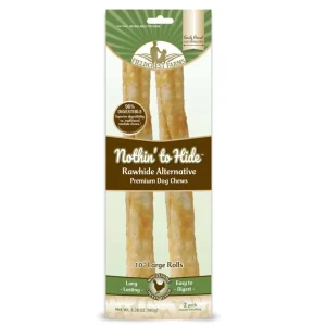 Fieldcrest Farms Nothin' To Hide Roll Dog Treat Chicken, 10 in, Large, 2 ct