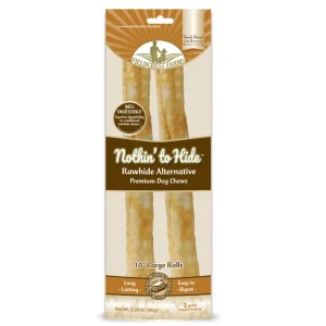 Fieldcrest Farms Nothin' to Hide Roll Dog Treat Peanut Butter, 10 in, Large, 2 ct