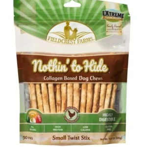 Fieldcrest Farms Nothin' To Hide Twist Stix Dog Treat Chicken 50 ct