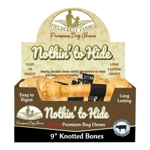 Fieldcrest Farms Nothin' To Hide Ultra Knotted Bone Dog Treat Beef 9 in 14 ct