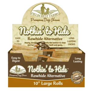 Fieldcrest Nothin' to Hide - Rawhide-Free Peanut Butter 10 in, 24 ct