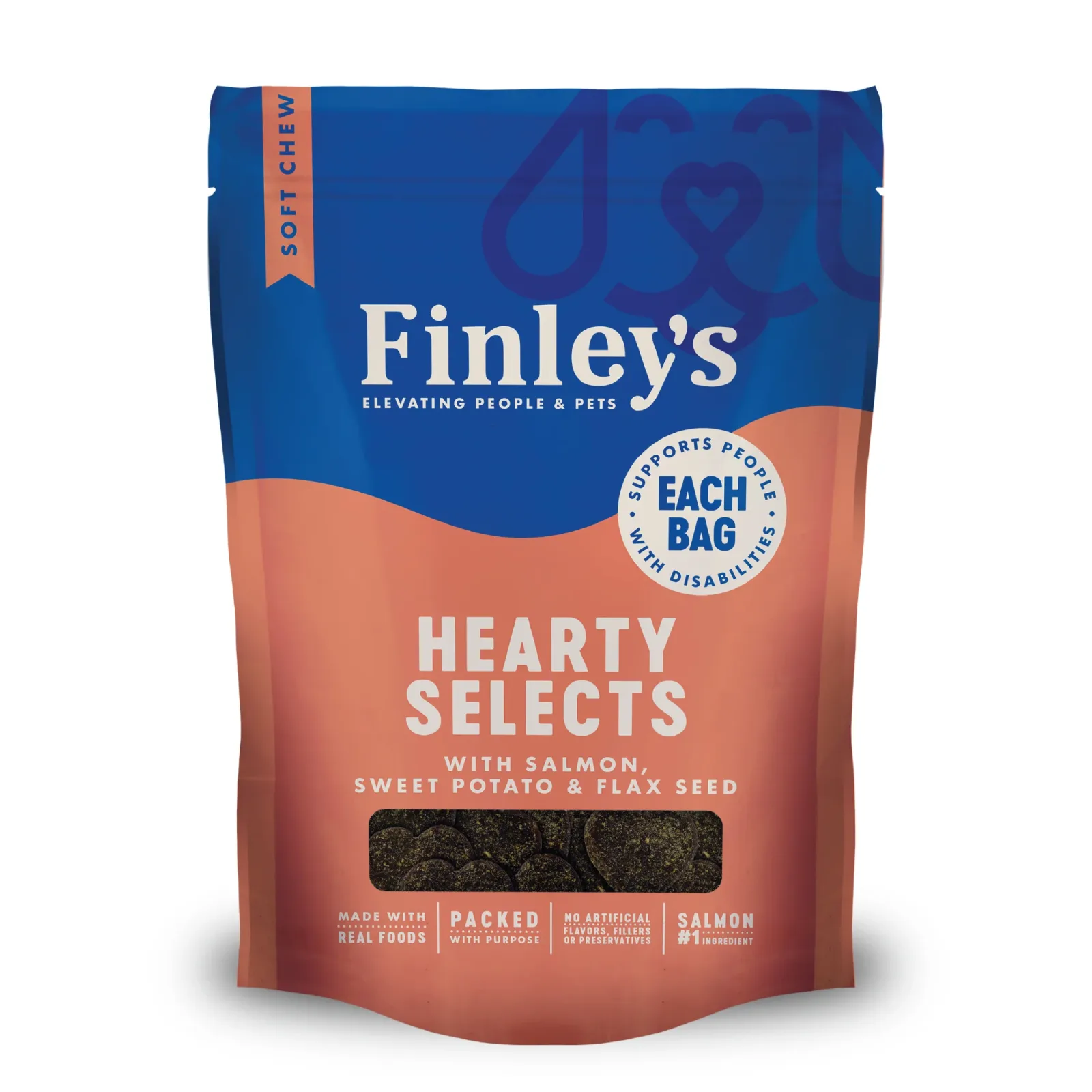 Finley's Barkery Hearty Selects Dog Treats Salmon & Flax 12 oz