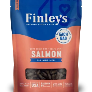 Finley's Barkery Soft Chew Trainer Bites Dog Treats Salmon 6 oz