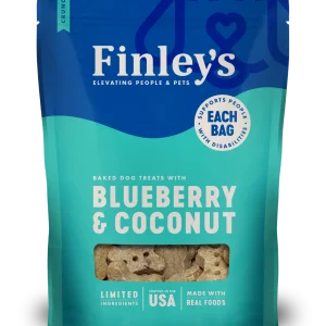 Finley's Barkery Wheat Free Dog Biscuit Blueberry Coconut 12 oz