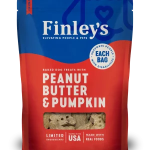 Finley's Barkery Wheat Free Dog Biscuit Peanut Butter Pumpkin 12 oz