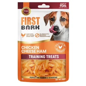 First Bark Chicken Cheese Ham Training Dog Treat