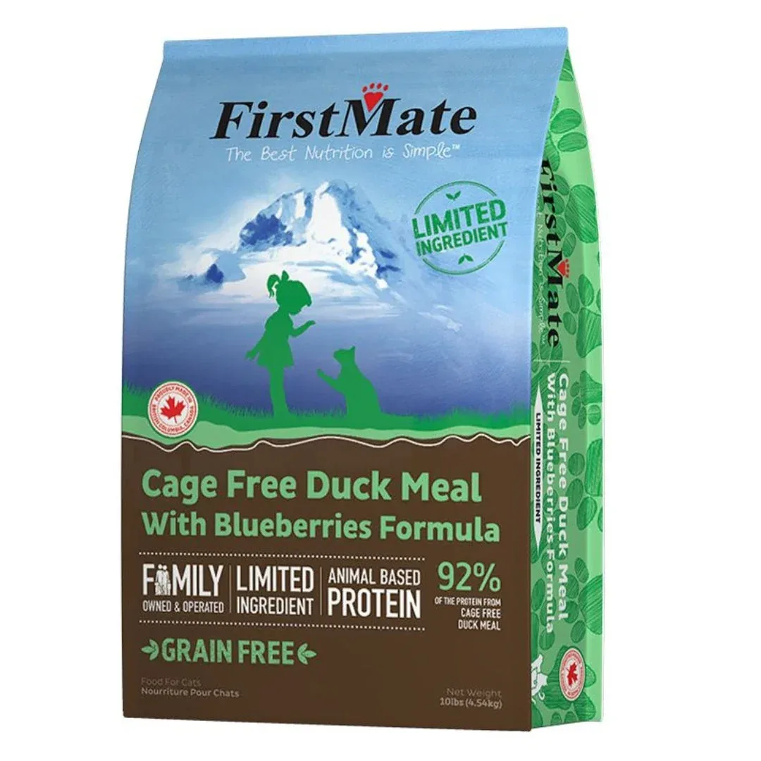 Firstmate Cat Limited Ingredient Grain-Free Duck Blueberries, 10 lb