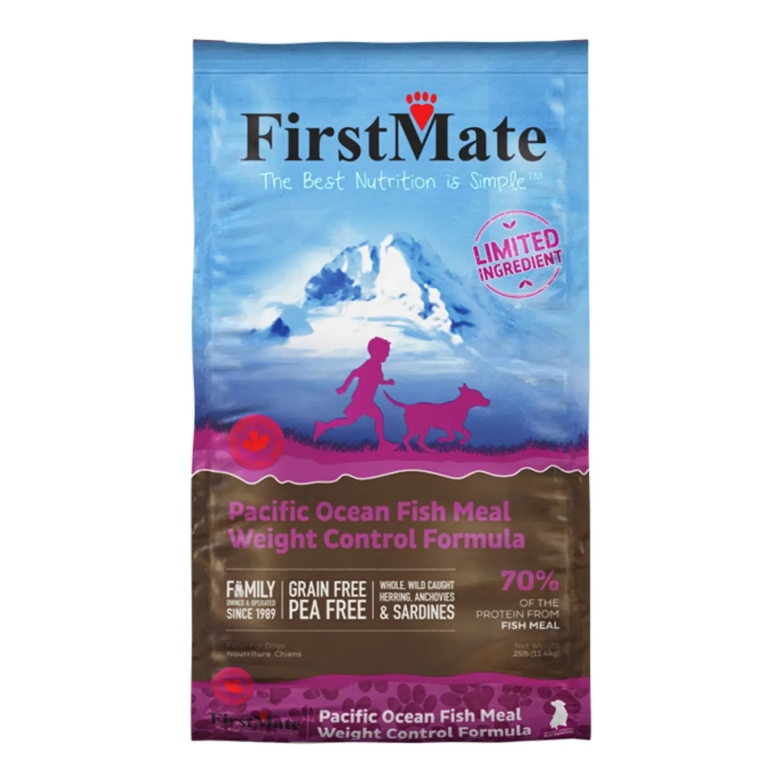 Firstmate Dog Limited Ingredient Grain-Free Senior Weight Control Pacific Oceanfish 25 lb