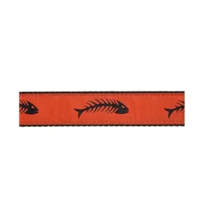 Fishbones -- Black on Red