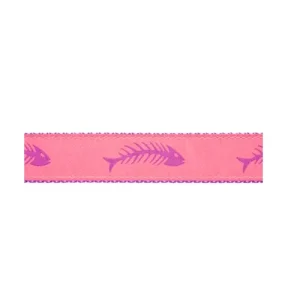 Fishbones -- Purple on Pink