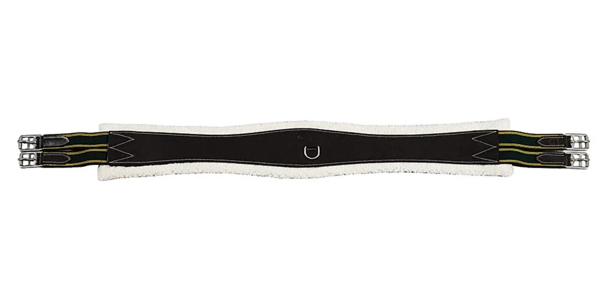 Fleece Lined Girth - Detachable Fleece Overlay Girth with Elastic Ends