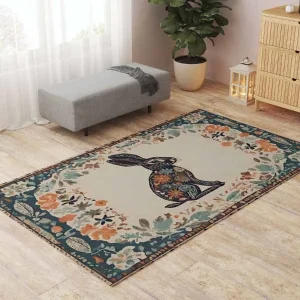 Floral Bunny Play Mat
