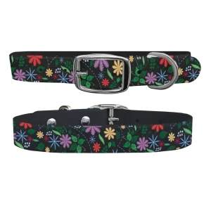 Floral Threads Dog Collar