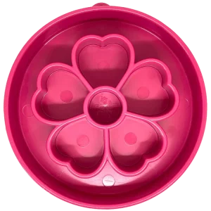 Flower eBowl Deep Slow Feeder Dog Bowl for Enrichment