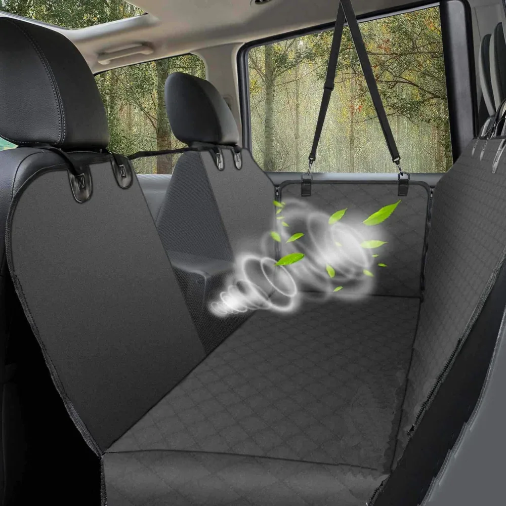 Fluffy's Kozi Pet Hatchback Car Seat Cover for Dogs and Cats (Black)