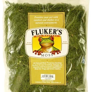 Fluker's All Natural Moss Bedding Substrate, Green, 4 qt, Small