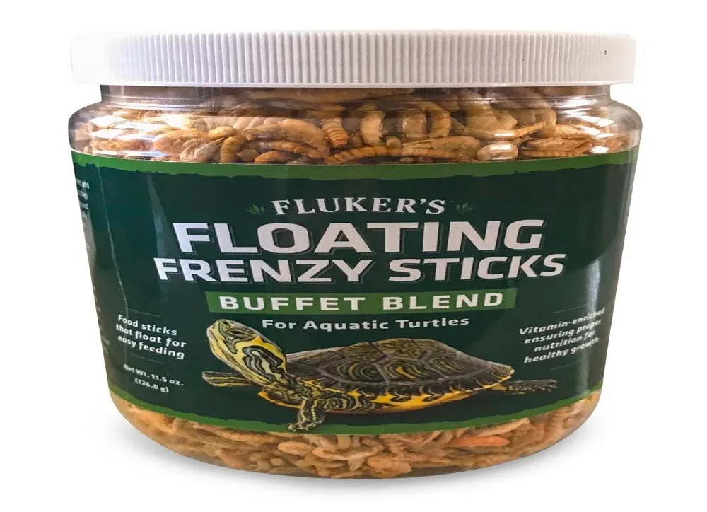 Fluker's Buffet Blend Aquatic Turtles Floating Frenzy Sticks Freeze-Dried Food, 11.5 oz