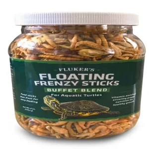 Fluker's Buffet Blend Aquatic Turtles Floating Frenzy Sticks Freeze-Dried Food, 6 oz