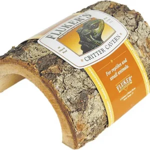 Fluker's Critter Cavern Half Log Hideaway - Brown, Small