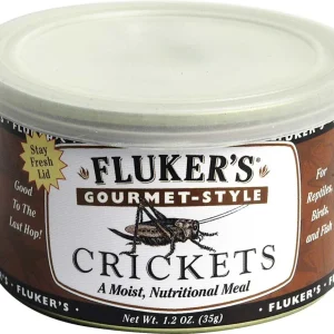Fluker's Gourmet-Style Canned Crickets Reptile Wet Food, 1.2 oz