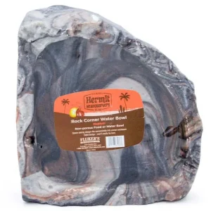 Fluker's Hermit Crab Rock Corner Water Bowl Assorted 6 in, Medium