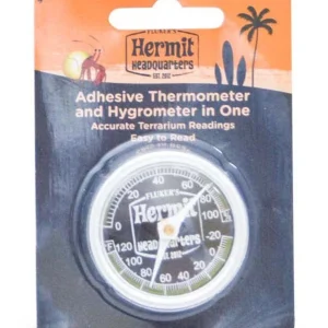 Fluker's Hermit Crab Thermometer - Hygrometer Combo White