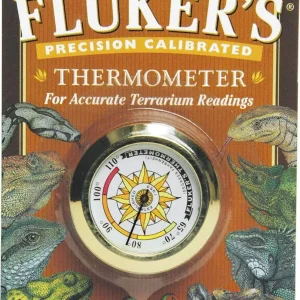 Fluker's Precision Calibrated Round Reptile Thermometer - Beige