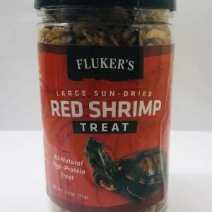 Fluker's Sun-Dried Red Shrimp Reptile Treat 2.5 oz