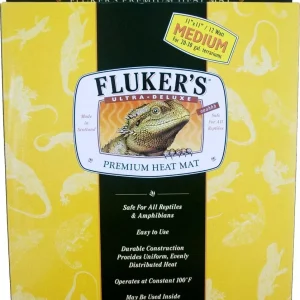 Fluker's Ultra-Deluxe Premium Heat Mat for Reptiles, 11 in x 11 in, Medium