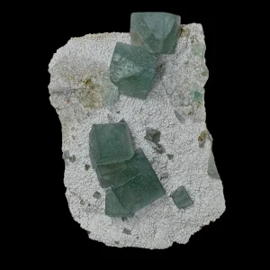 Fluorite Cubes on Matrix