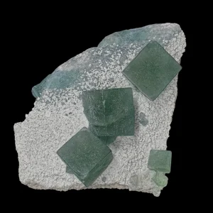 Fluorite Cubes on Matrix