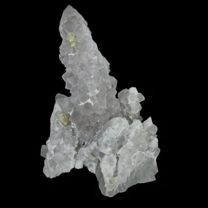 Fluorite on Candle Quartz