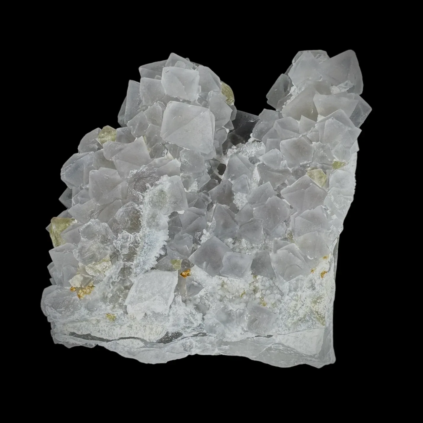 Fluorite on Candle Quartz