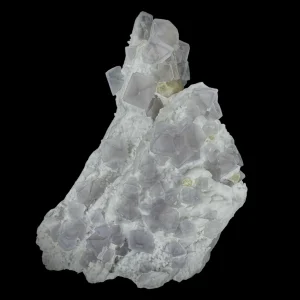 Fluorite on Candle Quartz