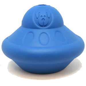 Flying Saucer eDispenser Durable Rubber Chew Toy & Treat Dispenser