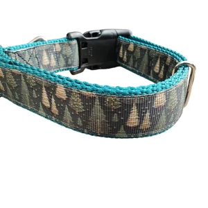 Forest of Trees Winter Nylon Dog Collar