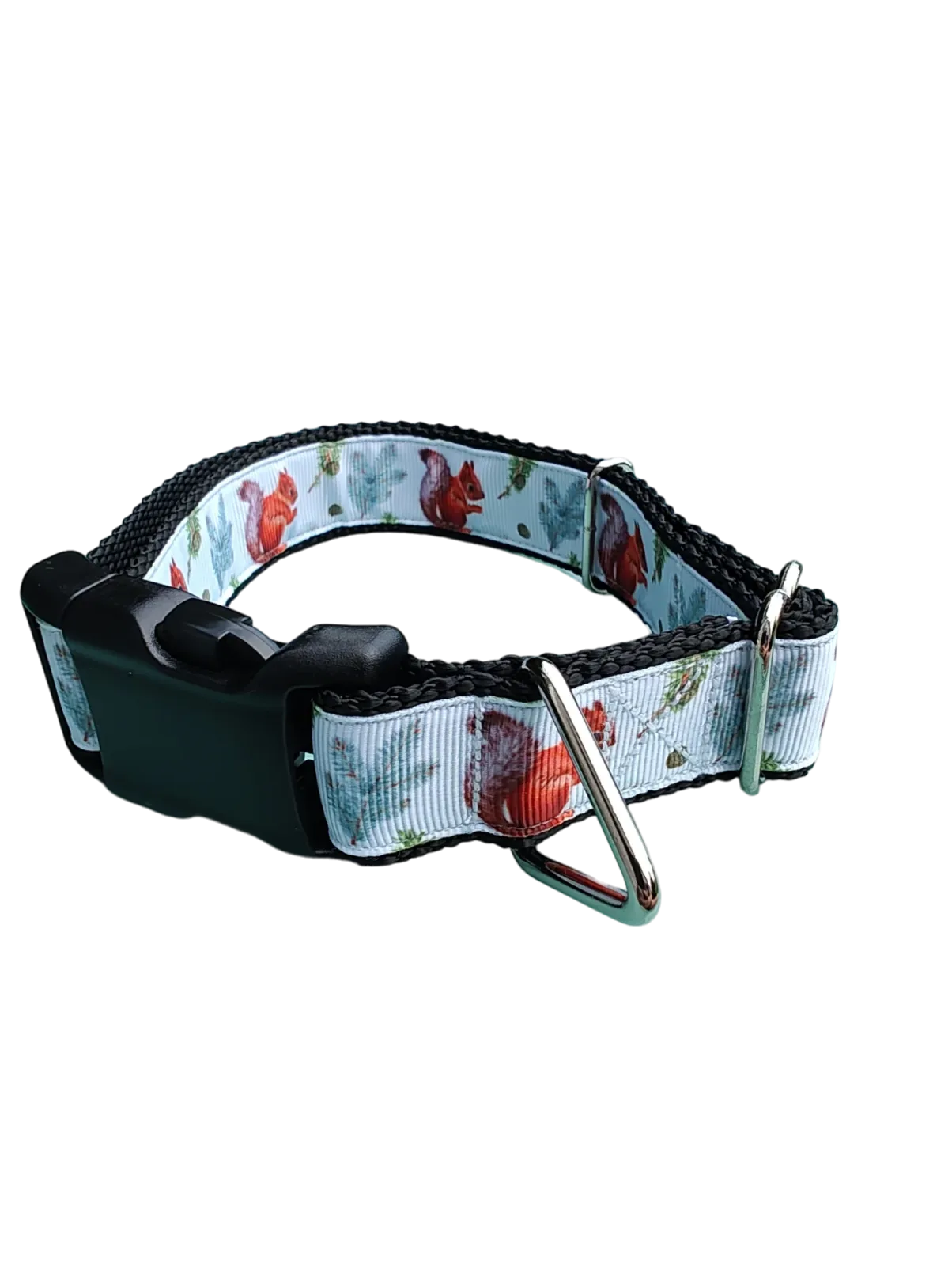Forest Squirrel Nylon Dog Collar - Image 2