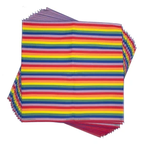 Freedom Rainbow Dog Bandana, 22 inch, 12 Pack